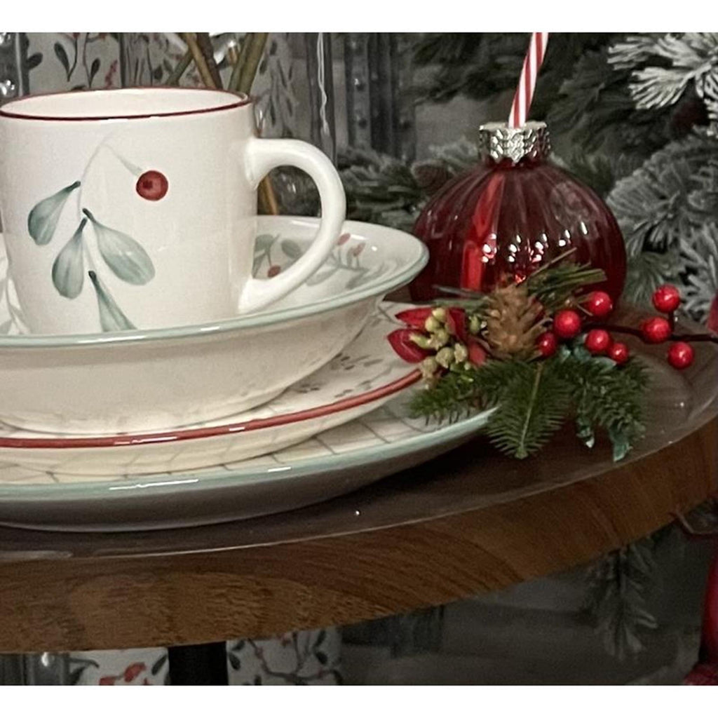 Svenska living bord 'berry' rood ø19,5cm