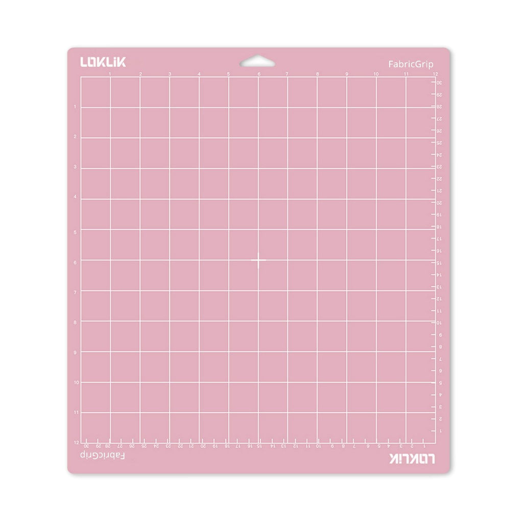 Loklik • snijmat fabric grip 30,5x30,5cm roze 3st.
