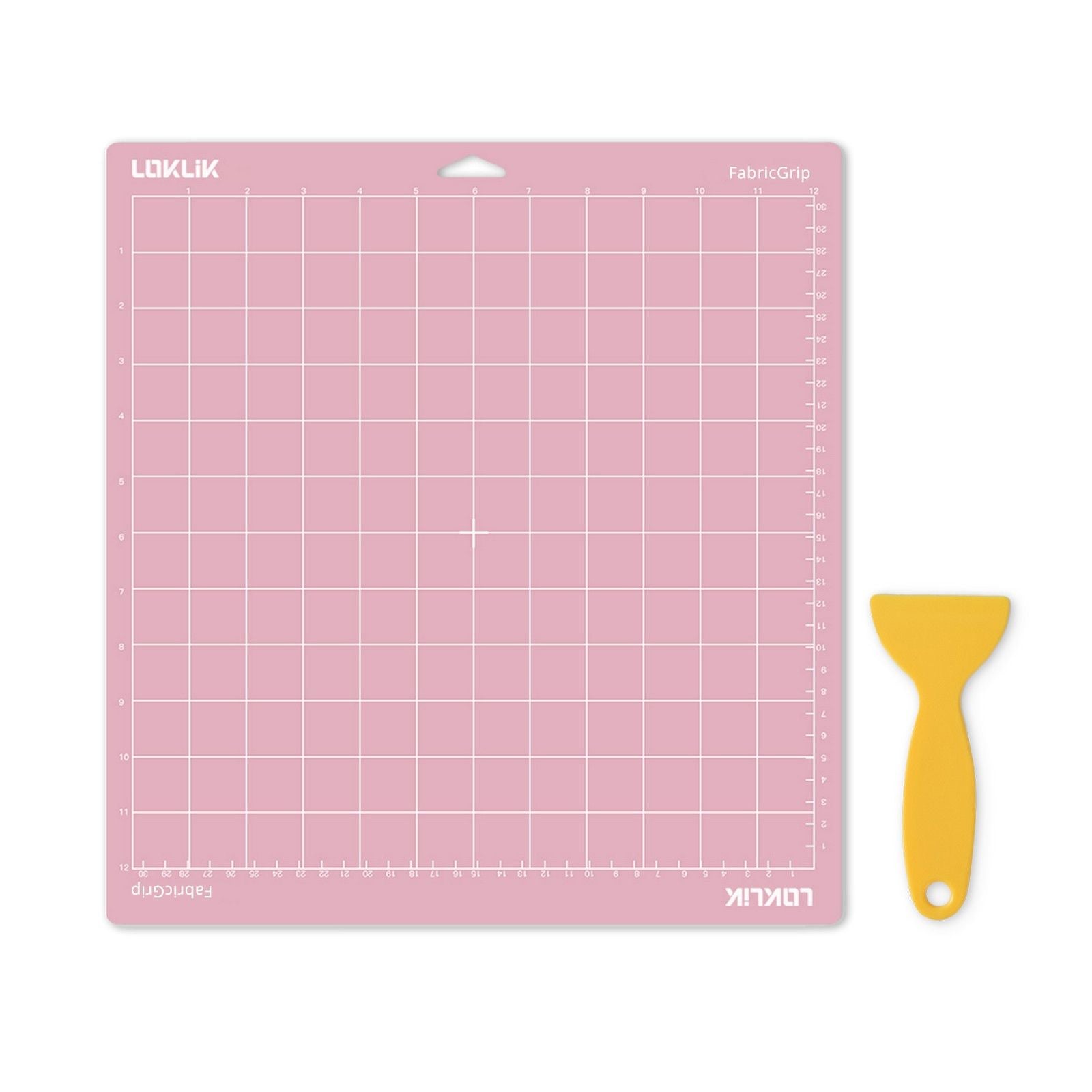 Loklik • snijmat fabric grip 30,5x30,5cm roze 3st.