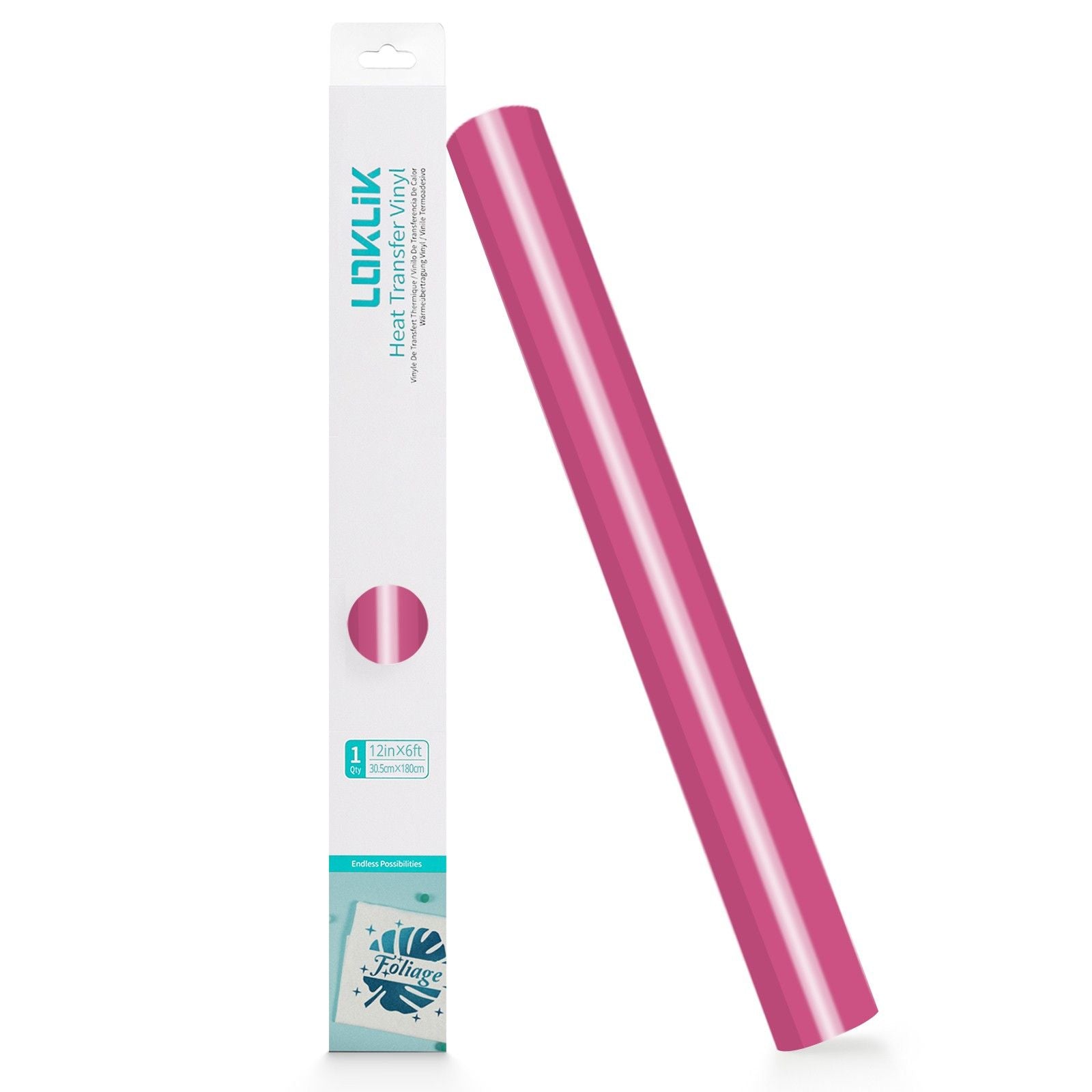 Loklik • flexfolie basic roze 30,5x180cm