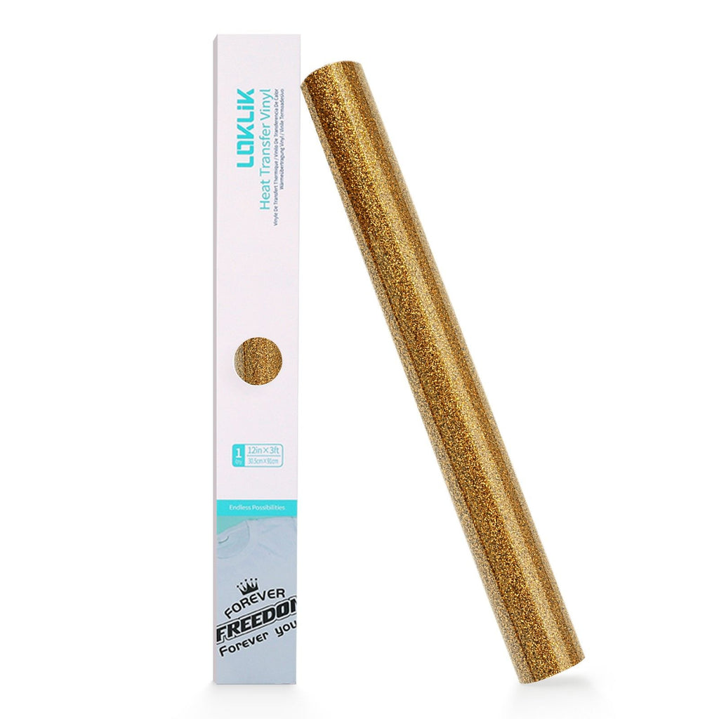 Loklik • flexfolie glitter goud 30,5x90cm
