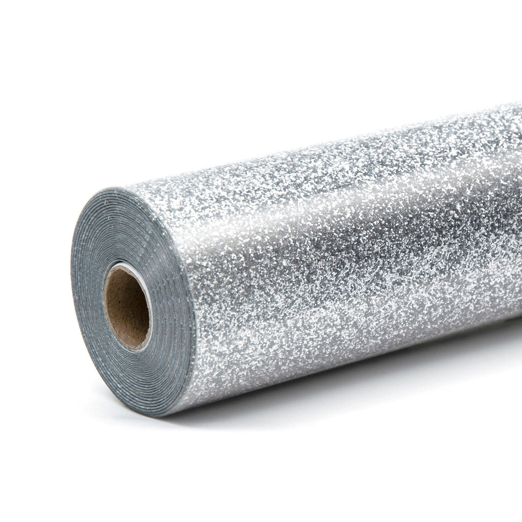 Loklik • flexfolie glitter zilver 30,5x90cm