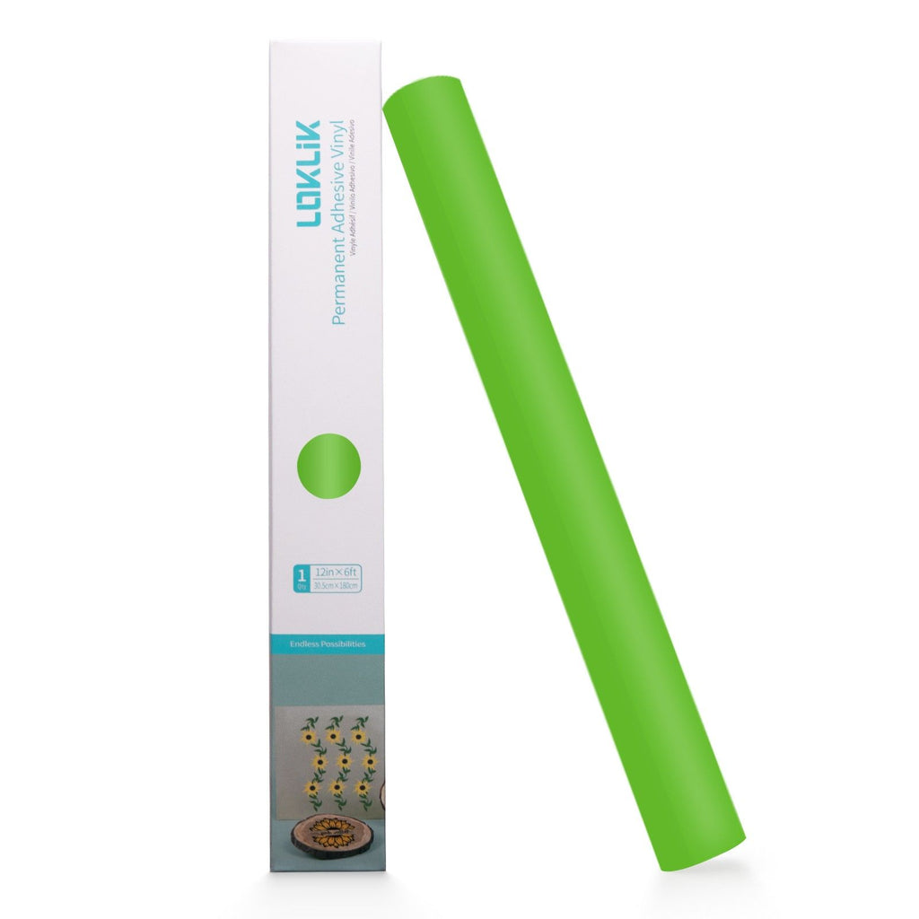 Loklik • permanent zelfklevend vinyl mat apple green 30,5x180cm