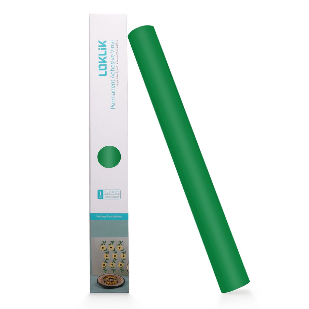 Loklik • permanent zelfklevend vinyl mat groen 30,5x180cm