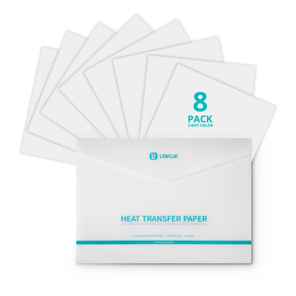 Loklik • transferpapier licht 8x