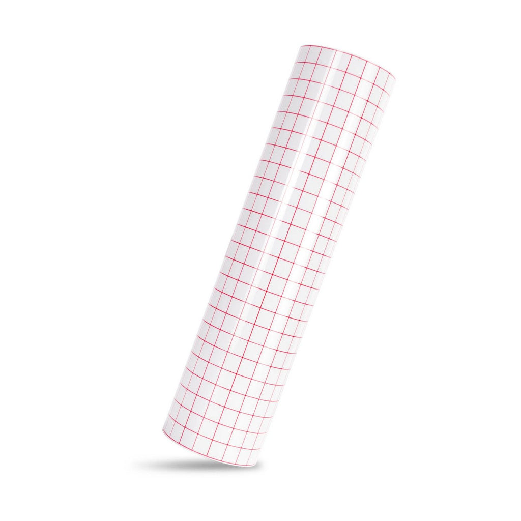 Loklik • transfertape met raster rol 30cmx3m rood