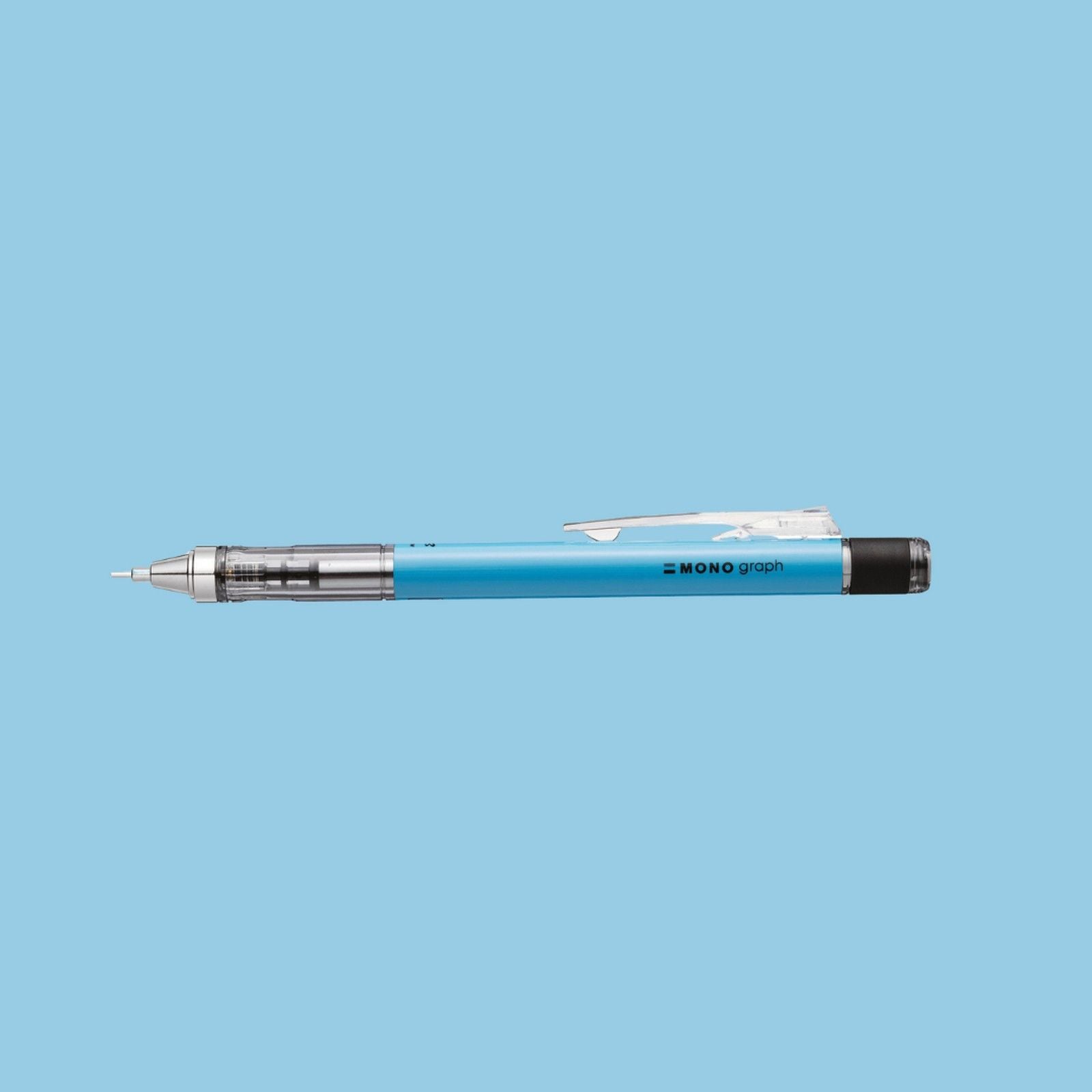 Tombow • mechanical pencil, mono graph, 0.7mm, neon blue