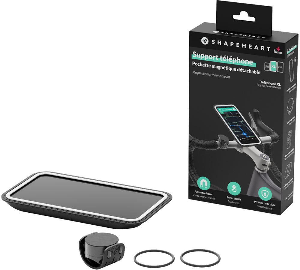 Shapeheart magnetic smartphone mount for bike