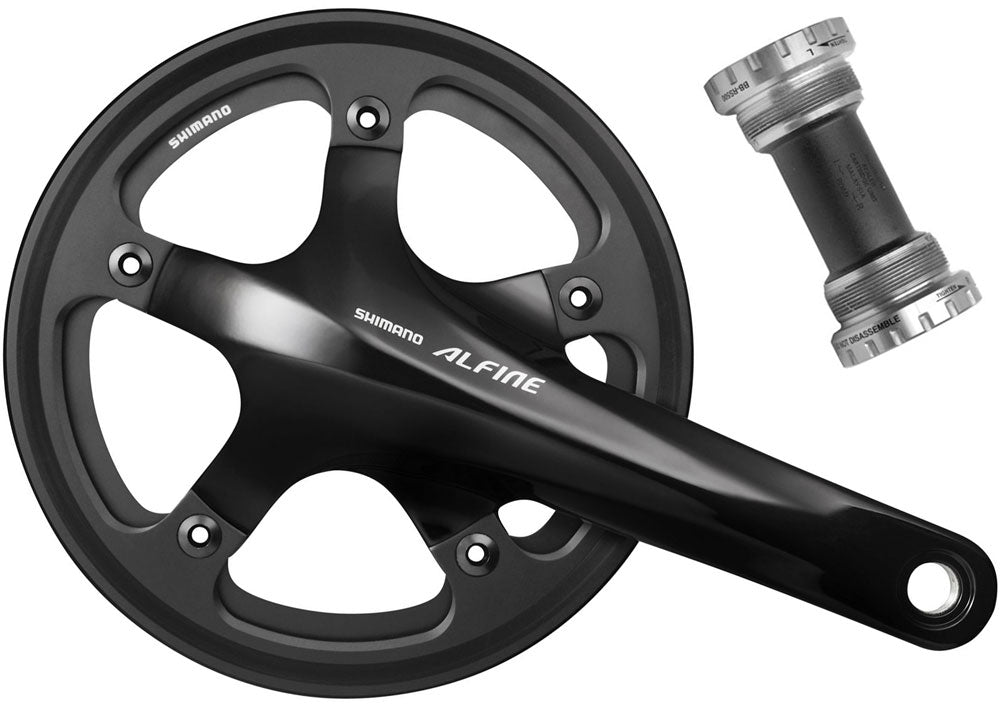 Shimano kettenradgarnitur alfine fc-s501 crankset shim.alfi.fcs501 45t.170mm ht2 1sp bl.