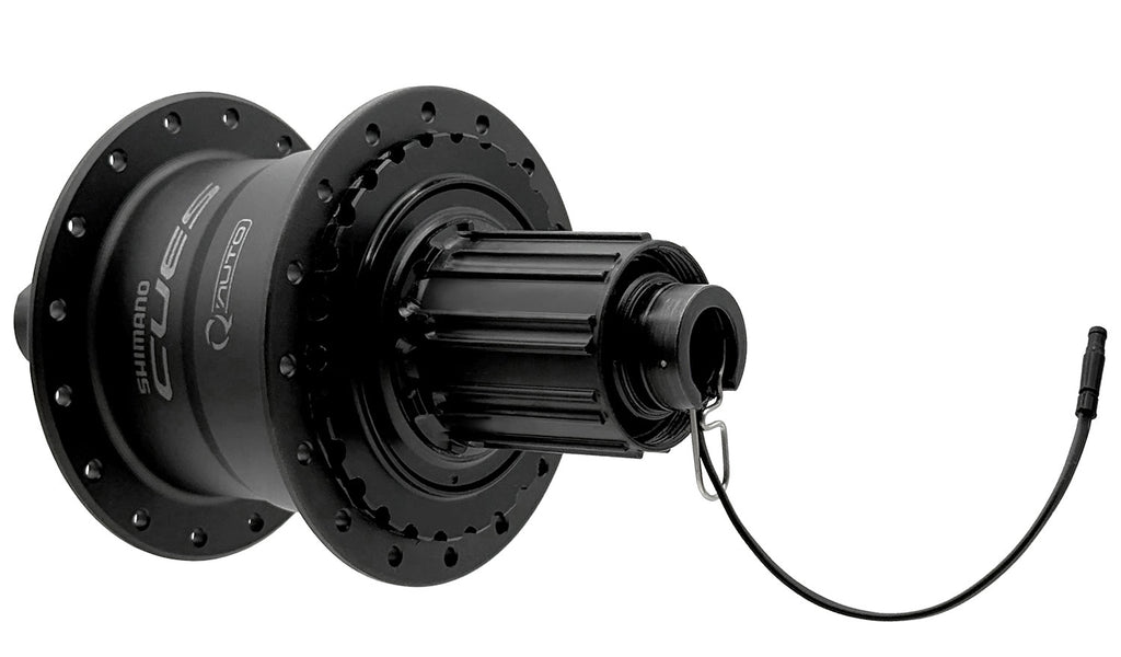 Shimano cues fh-u6060 auto shift dynamo center-lock rear hub 12x142mm