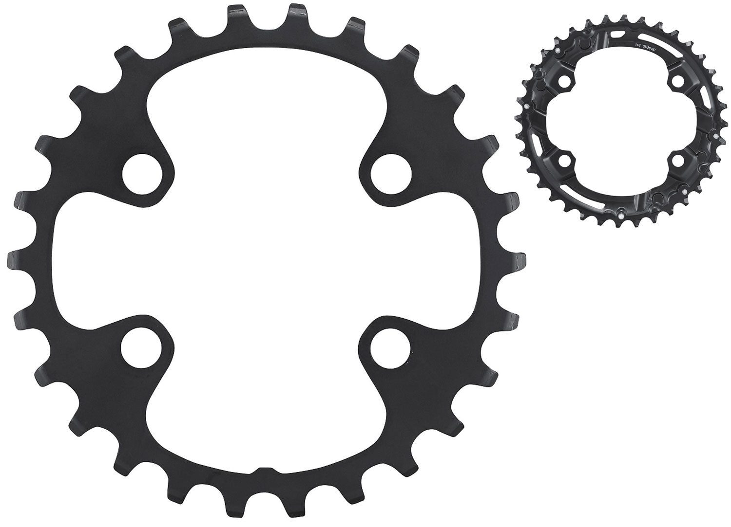 Shimano deore fc-m5100-2 m5100-b2 2x11-speed chainring | 26 zähne