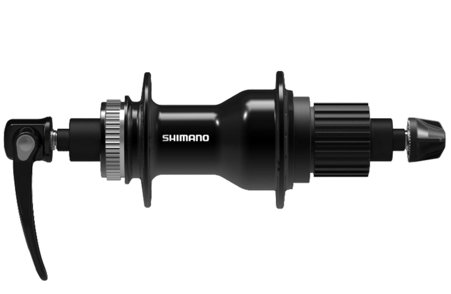 Hinterradnabe 12-fach Shimano FH-QC500-MS-B Micro Spline - CL - 32 Loch - 135 mm Einbaulänge - schwarz