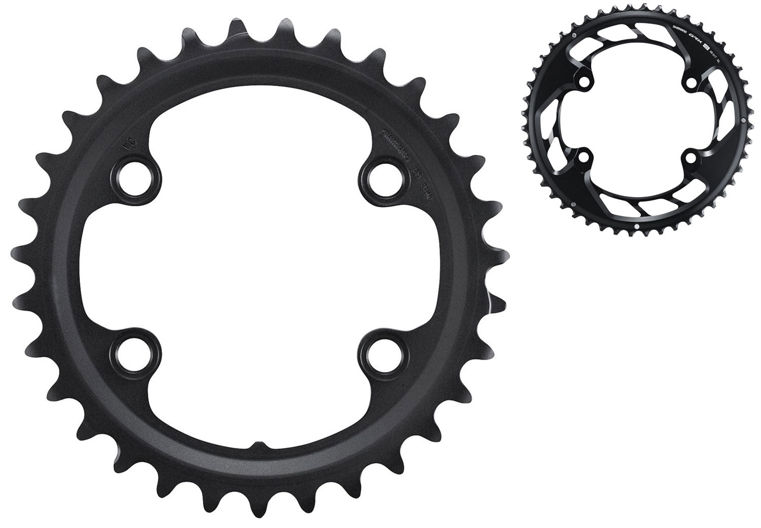 Shimano grx fc-rx820 2x12-speed chainring