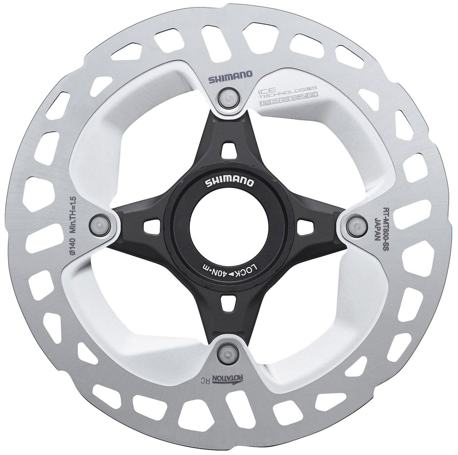 Shimano rt-mt800 center-lock disc rotor | 140mm extern