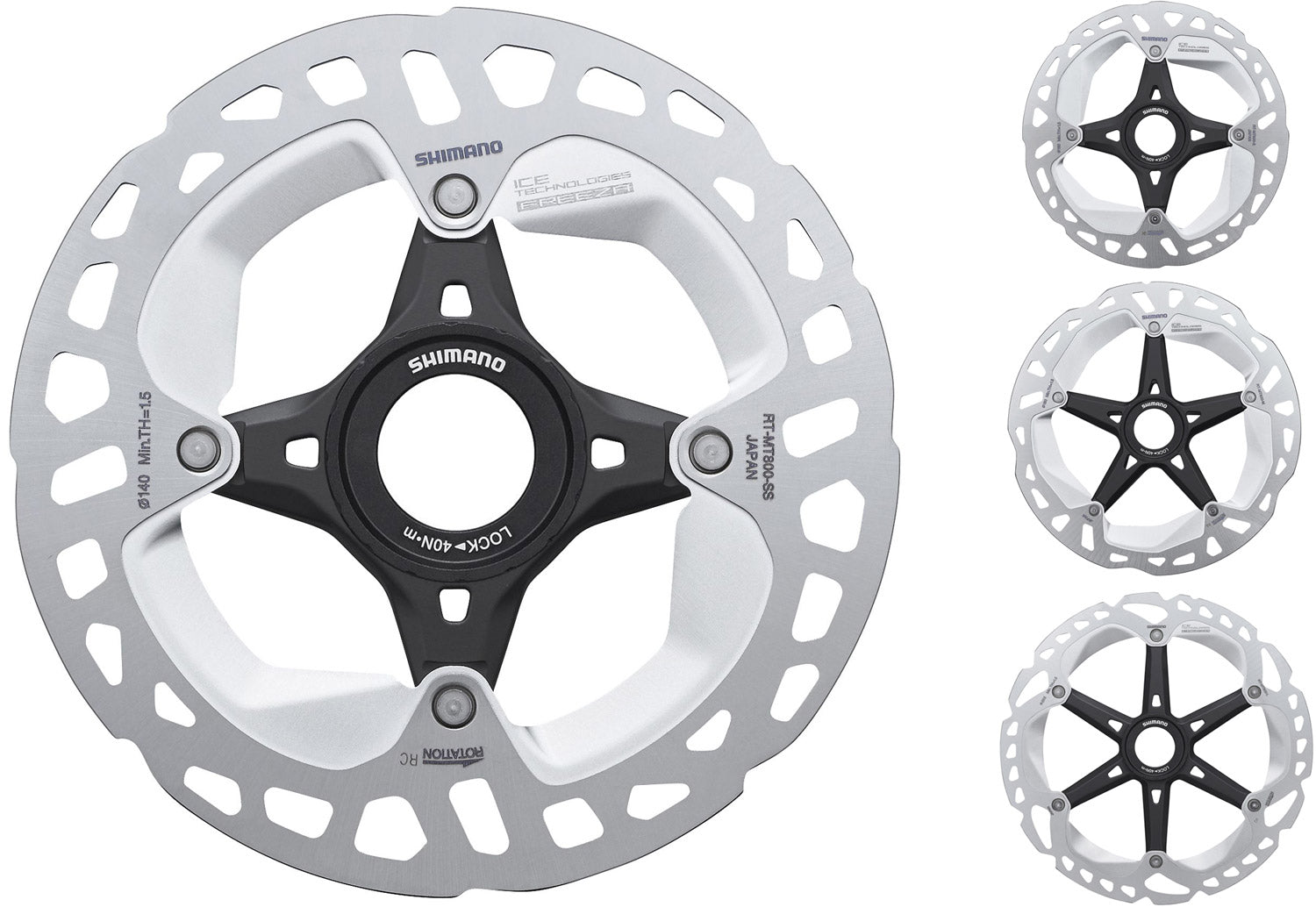 Shimano rt-mt800 center-lock disc rotor | 140mm extern