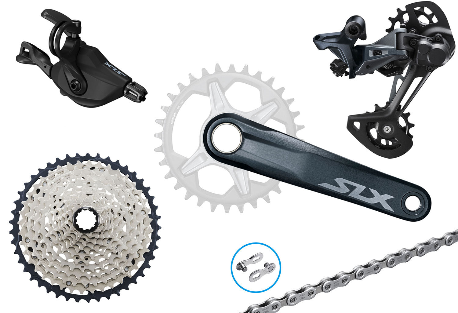 Shimano slx m7100 1x12-speed group | 175mm | 10-45 | clamp
