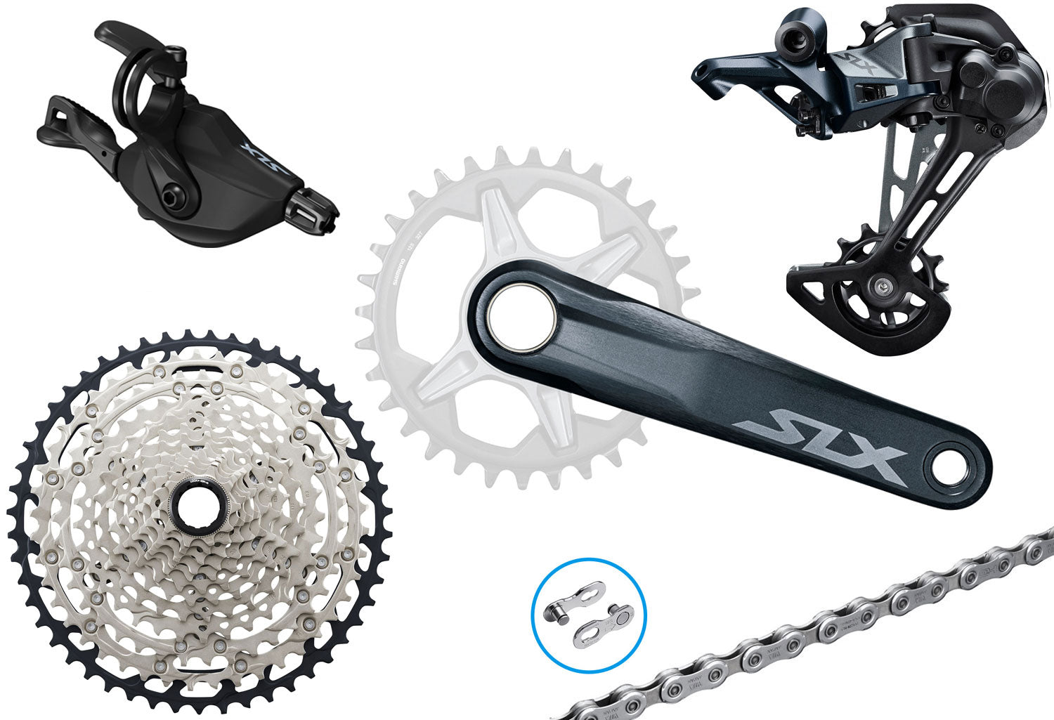 Shimano slx m7100 1x12-speed group | 175mm | 10-51 | clamp