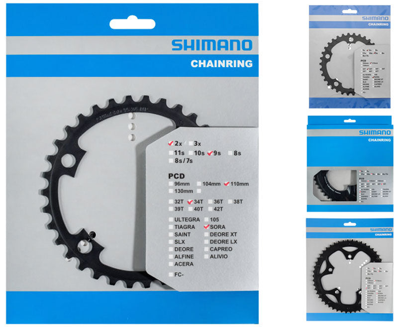 Shimano sora fc-3550 kettingblad zwart - uitvoering 34 tanden