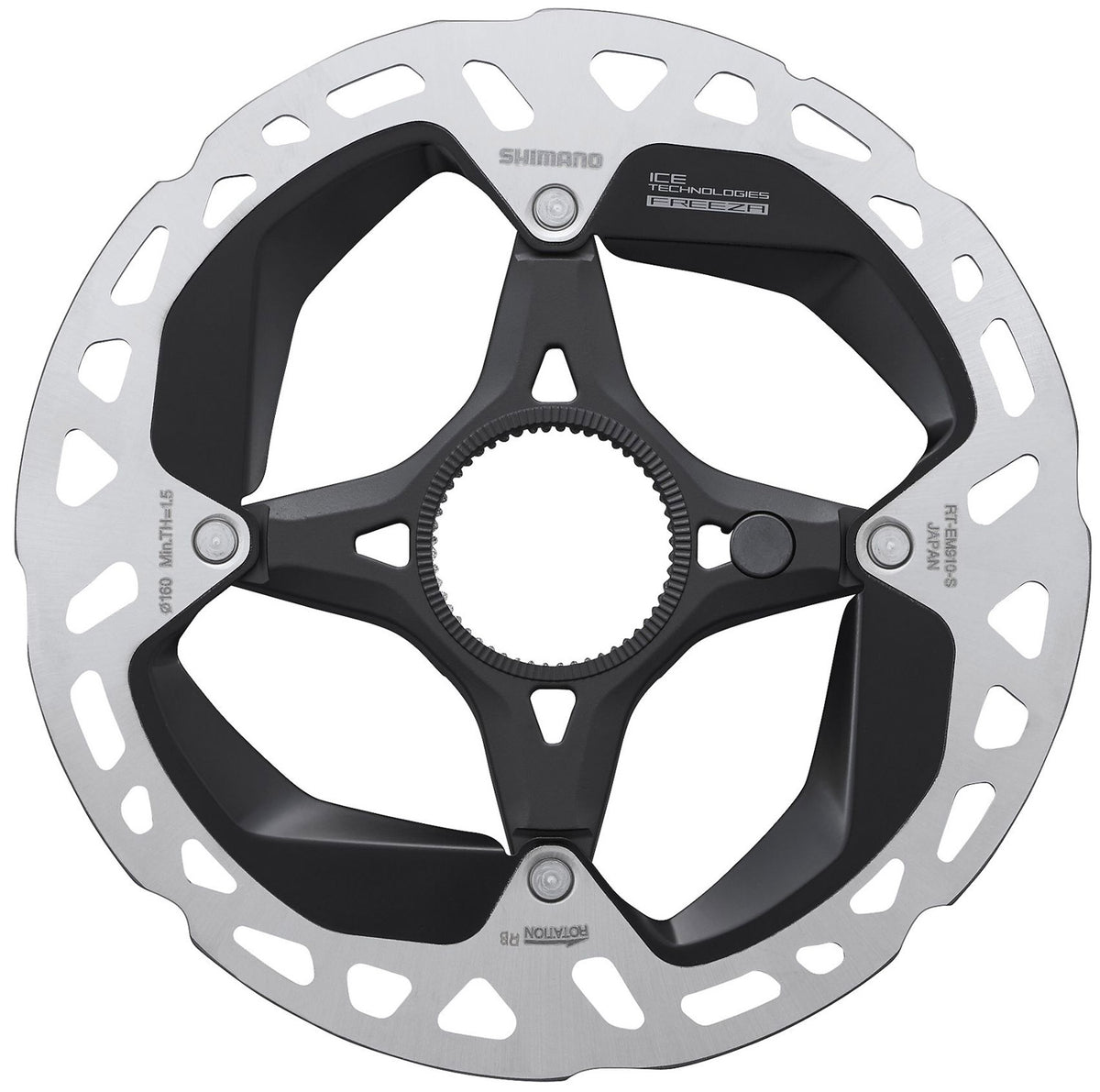 Shimano steps rt-em910 center-lock disc rotor for e-bike