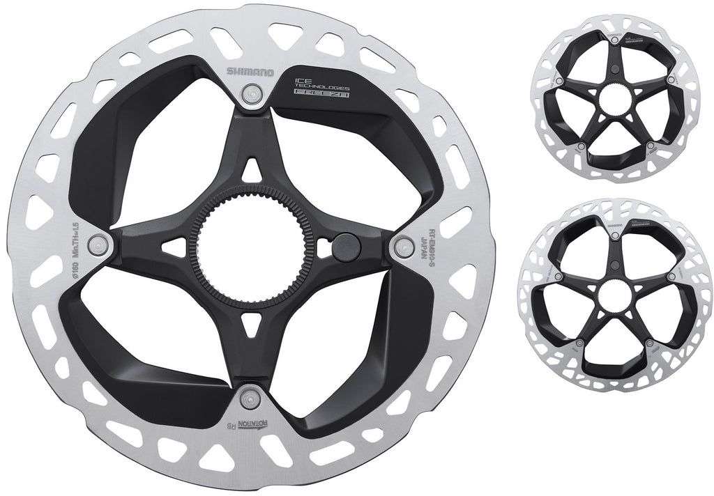 Shimano rt-em910 center lock brake rotor for steps w external teeth