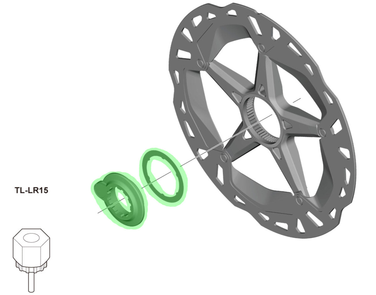 Shimano lock ring with magnet for ew-ss302 speed sensor unit