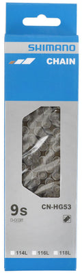 Shimano HG53 fietsketting - 9-versnellingen - 304g - Zilver