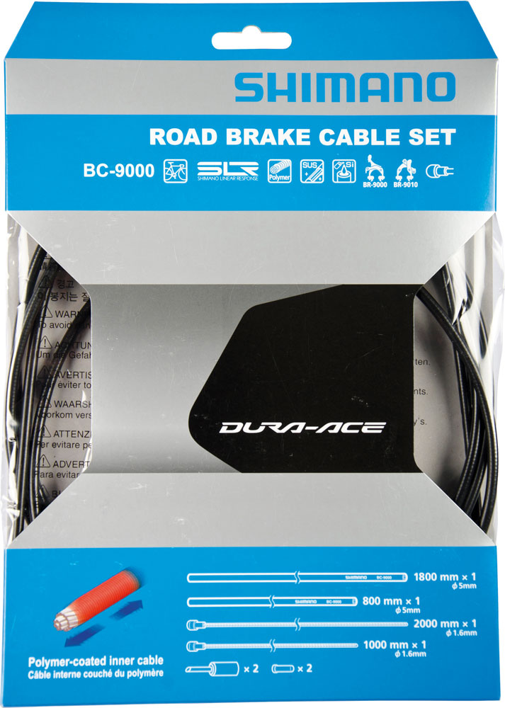 Shimano dura ace bc-9000 polymer brake cable set | grey