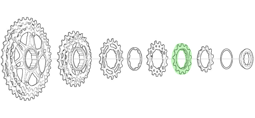 Shimano sprocket 13t for cs-m771-10 bj bk