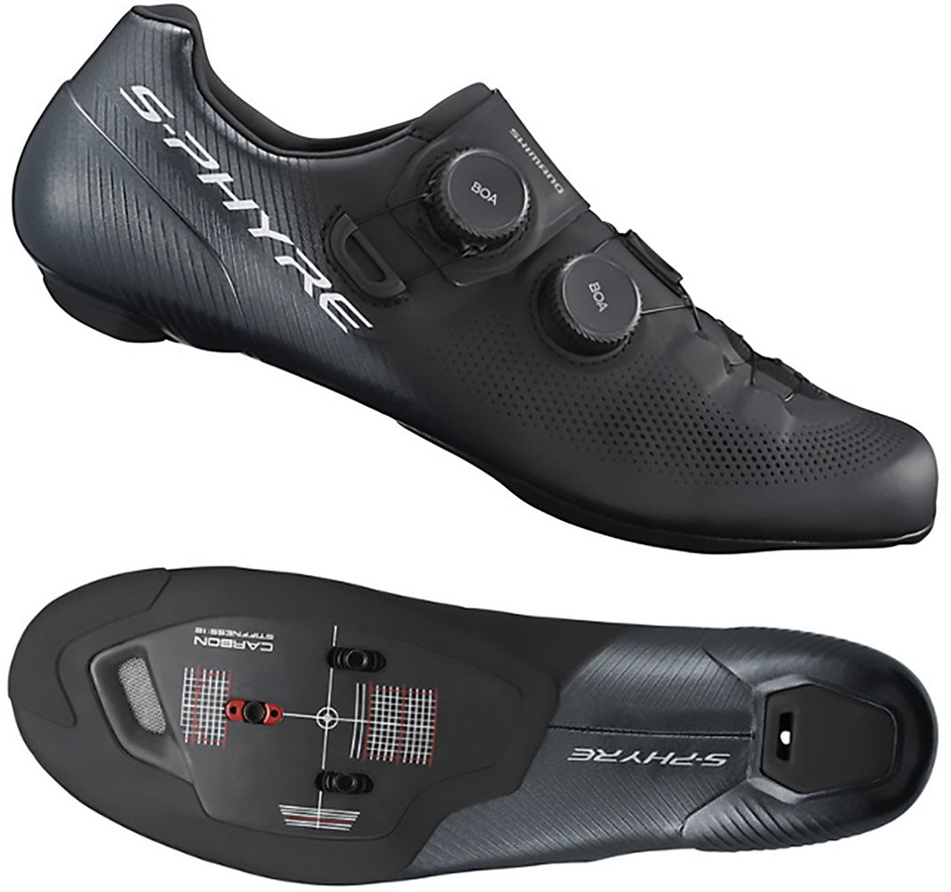 Shimano sh-rc903 s-phyre black - road bike shoes wide