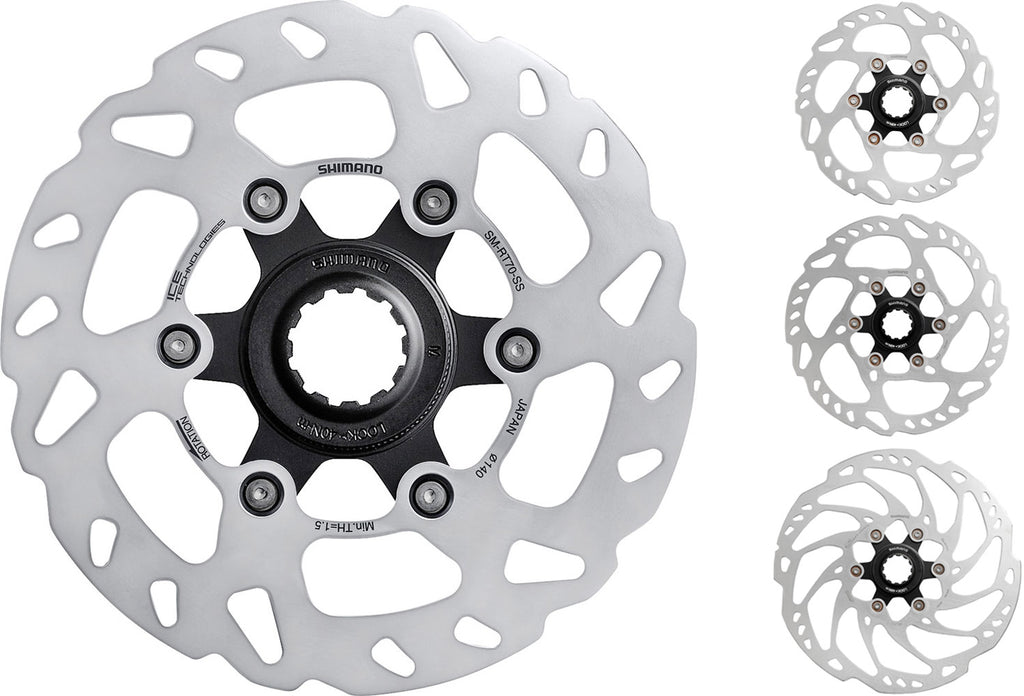 Shimano sm-rt70 center lock brake rotor for slx w internal teeth