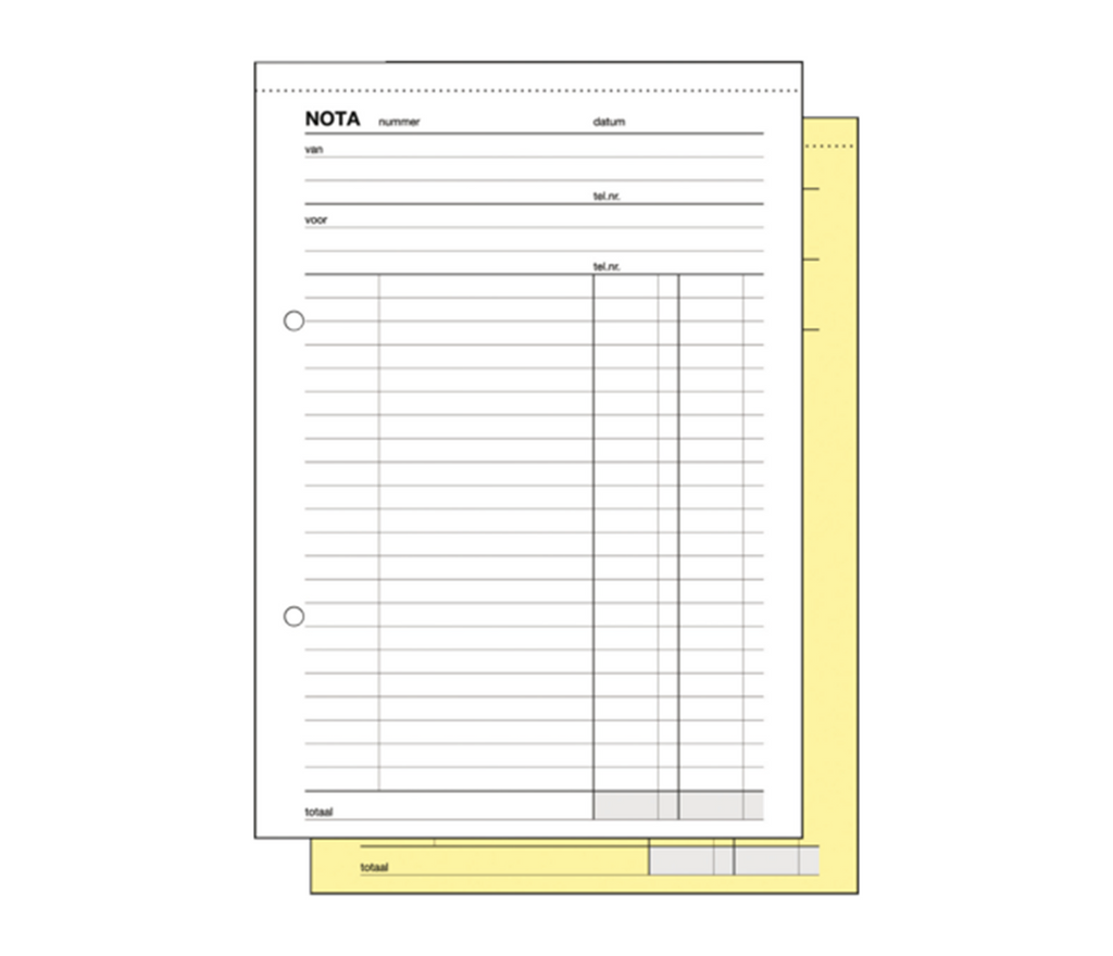 Kangaro nota copieboek 205x120 2x50 5st