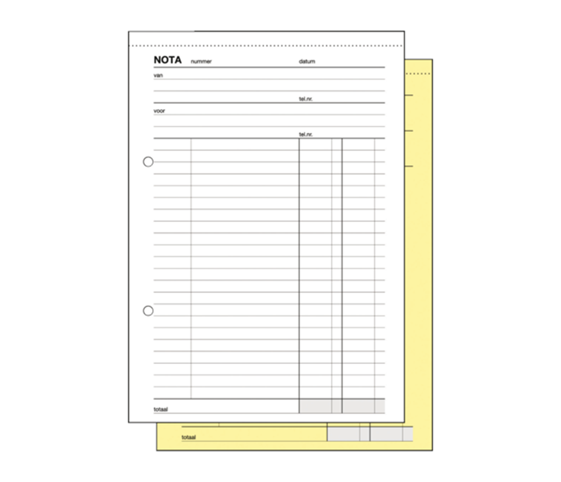Kangaro nota copieboek 205x120 2x50 pak a 5 boekjes