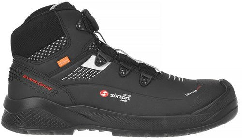 Sixton peak muscle boa hoog 43488-01 s3 | zwart grijs | maat 46 - 8053470577932