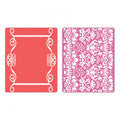Sizzix • 3d textured impressions embossing scroll frame