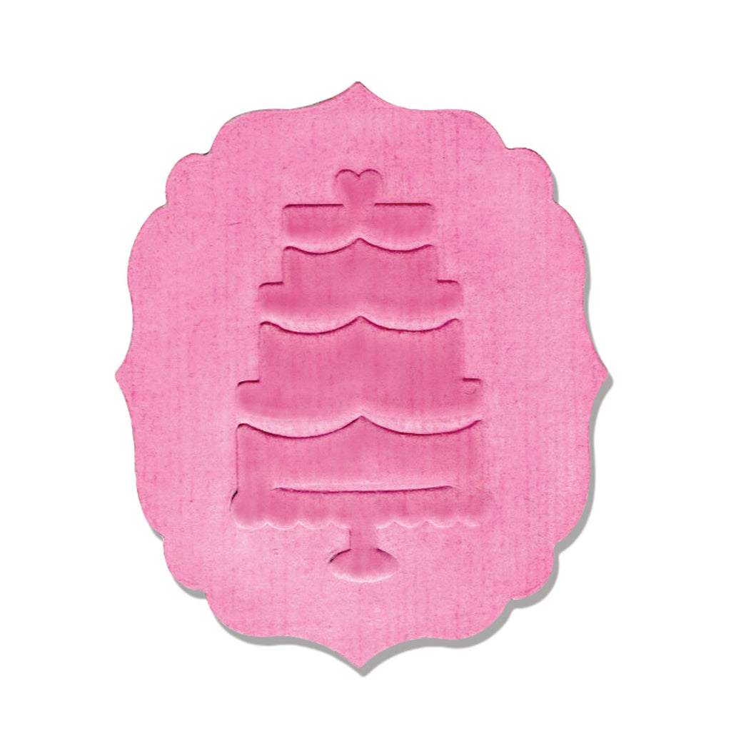 Sizzix • embosslits die label cake