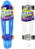 Toi-Toys Skateboard mit Licht, 55 cm (inkl. USB-auf-Micro-USB-Kabel), bis 50 kg