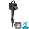 Brennenstuhl ®connect slimme stekkerdoos buitenstopcontact 2-voudig met grondspies en montageplaat (2,4 ghz compatibel met alexa en google assistant, timer met dag- en weekprogramma, 3m kabel)