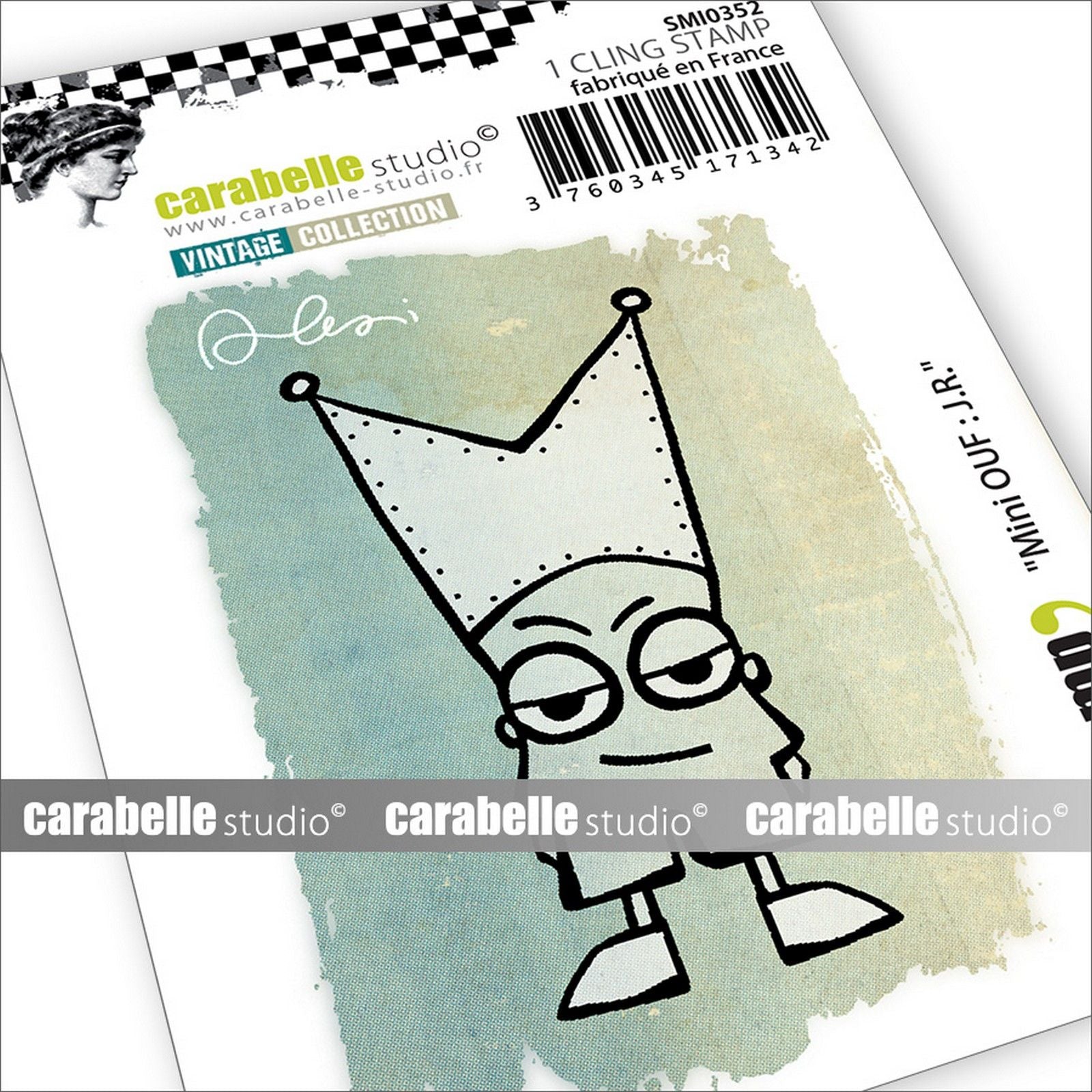 Carabelle studio • cling stempel mini mini ouf j.r.