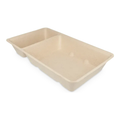 Takeaware snackbakje a20 bagasse pfas-vrij (a14+saus) (500 stuks)