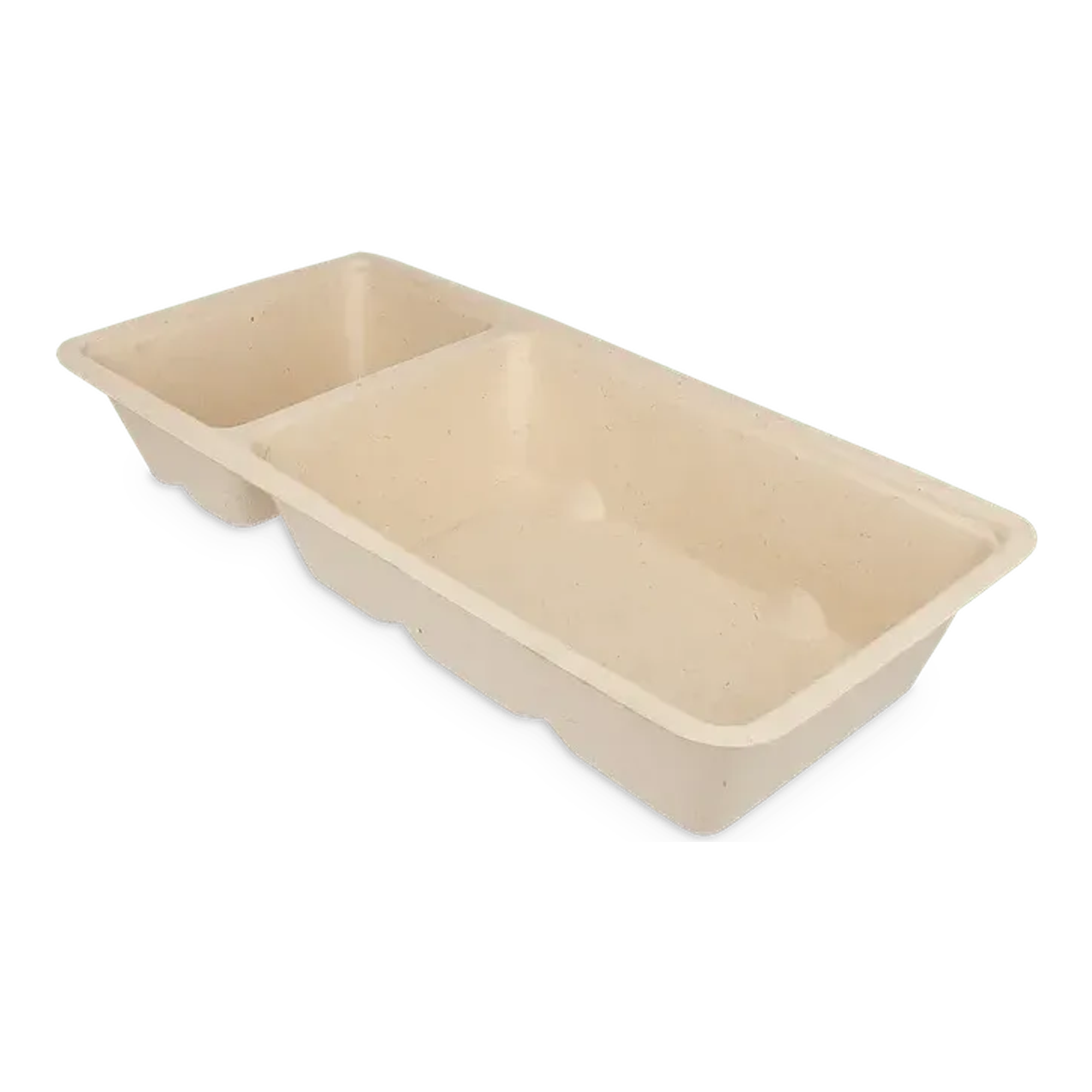 Takeaware snackbakje a22 bagasse pfas-vrij (a9+saus) (500 stuks)