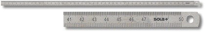 Sola buigbare lineaal 200x13x0,5mm rvs lss200, dubbelzijdige maatverdeling mm cm - 56103101 - 56103101