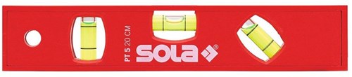 Sola kunststof waterpas ptm5 20, 20cm 3 libellen hobby rood magnetisch - 01430601 - 01430601