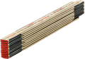 Sola vouwmeter hout 2mtr 10-ledig hc2 10 naturel, klasse 3 (contactmeter) - 53010501