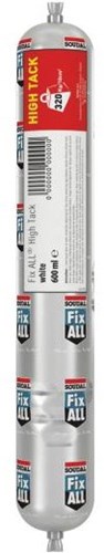 Soudal fix - all high-tack | lijmkit | wit | 600 ml - 113657