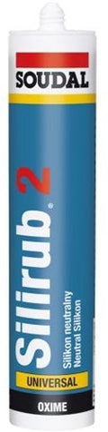 Soudal silirub 2 | siliconenkit | transparantgrijs | 300 ml - 127537