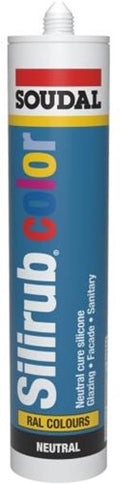 Soudal silirub color | siliconenkit | zwartgrijs ral 7021 | 300 ml - 115271