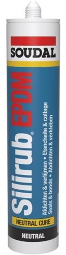 Soudal silirub epdm |siliconenkit | zwart | 300 ml - 112501