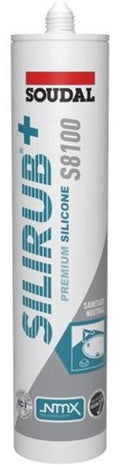 Soudal silirub+ s8100 neutraal | sanitairkit | manhattan | 300 ml - 134448
