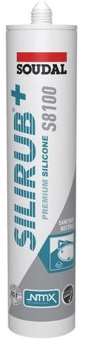 Soudal silirub+ s8100 neutraal | sanitairkit | transparant | 300 ml - 134449