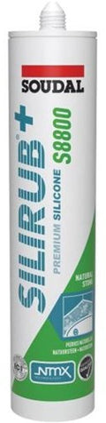 Soudal silirub+ s8800 | natuursteen | siliconenkit | bahamabeige | 300 ml - 123474